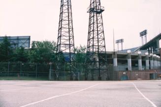 Lighting Tower and Grandstand Exterior photograph, 1994 July