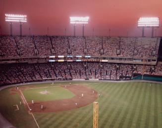 In-Progress Game and Grandstand photograph, 1991 August 21