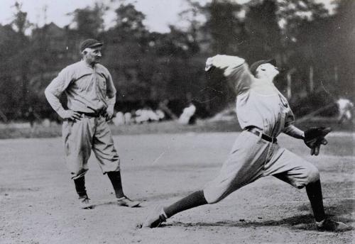 Honus Wagner Coaching at Carnegie Tech photograph, approximately 1920