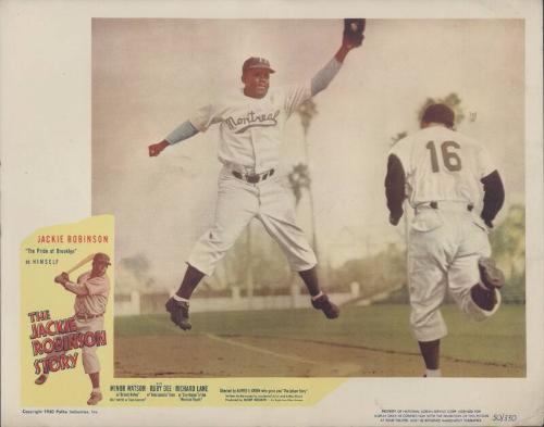 The Jackie Robinson Story lobby card, 1950