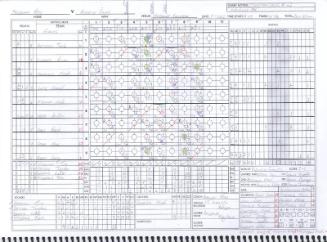 Adelaide Giants versus Melbourne Aces scorecard, 2022 January 08