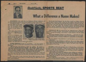 Sports Beat and Change of Pace newspaper columns, 1961 June 03