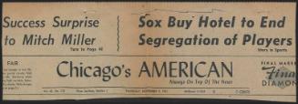 Sox Buy Hotel to End Race Ban article, 1961 November 09