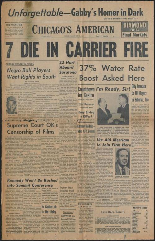 Negro Ball Players Want Rights in South article, 1961 January 23