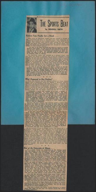 The Sports Beat newspaper column, 1946 July 20