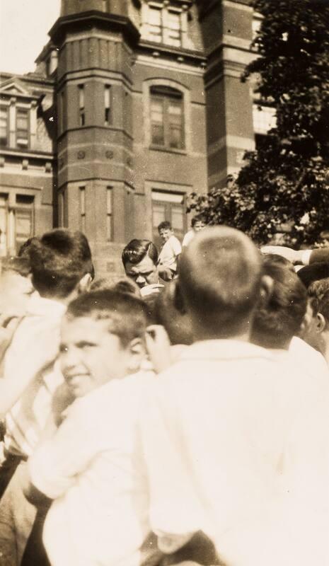 Babe Ruth on set of "Speedy" photograph, 1927 September 15