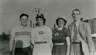 Barbara Liebrich and Patricia "Pat" Barringer on Tour photograph, 1950