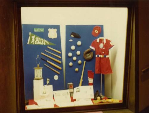 Grand Rapids Chicks Museum Display photograph, 1980 April