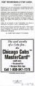 Chicago Cubs versus Houston Astros ticket, 1998 May 06