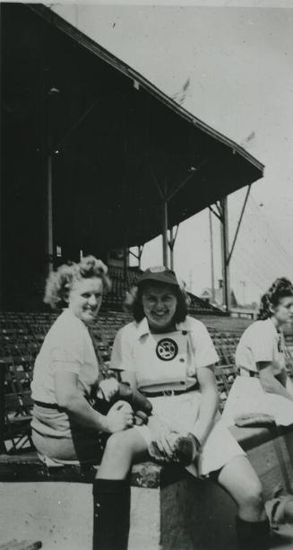 Betty Whiting with Group photograph, 1944