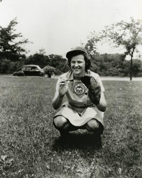 Kenosha Comets Player photograph, between 1943 and 1951