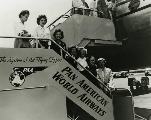 Grand Rapids Chicks players in Cuba photograph, 1947