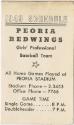 Peoria Redwings schedule, 1949