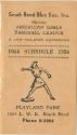 South Bend Blue Sox schedule, 1954