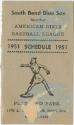 South Bend Blue Sox schedule, 1951