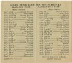 South Bend Blue Sox schedule, 1950