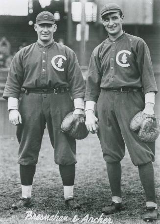 Roger Bresnahan and Jimmy Archer photograph, 1913