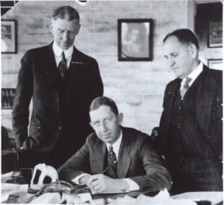 Eddie Collins and Connie Mack photograph, undated