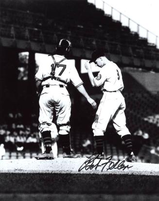 Bob Feller and Greek George photograph