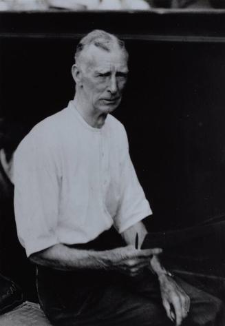 Connie Mack in a Dugout photograph, undated