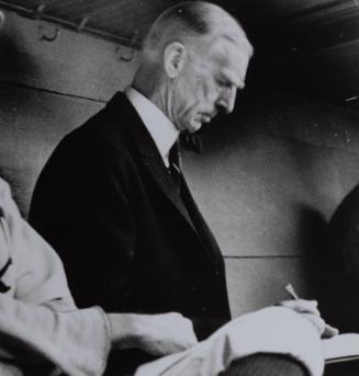 Connie Mack in a Dugout photograph, undated