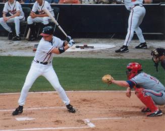 Chipper Jones Batting photograph, 1999 June 24