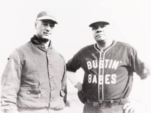 Lou Gehrig and Babe Ruth photograph, 1927 or 1928