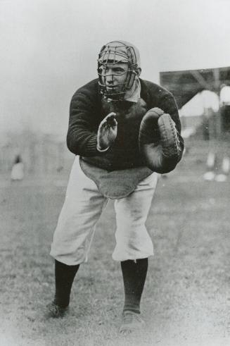 Roger Bresnahan Catching photograph, between 1902 and 1905