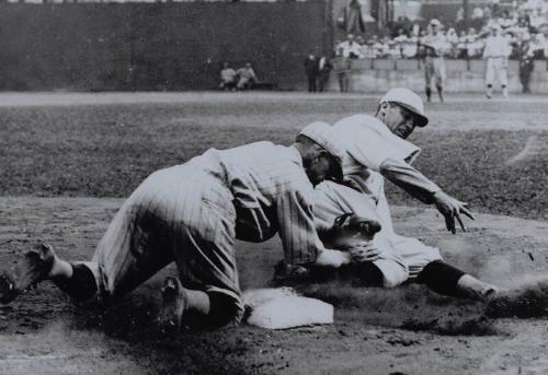 George Sisler Sliding photograph, between 1915 and 1926