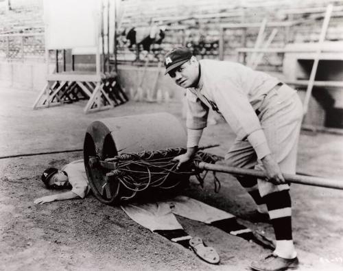 Babe Ruth in "Babe Comes Home" photograph, 1927