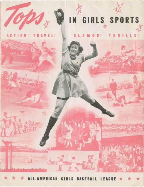 Tops in Girls Sports, All-American Girls Baseball League brochure, 1948