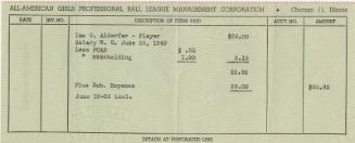 Ima G. Alderfer Paycheck stub, 1949 June 25