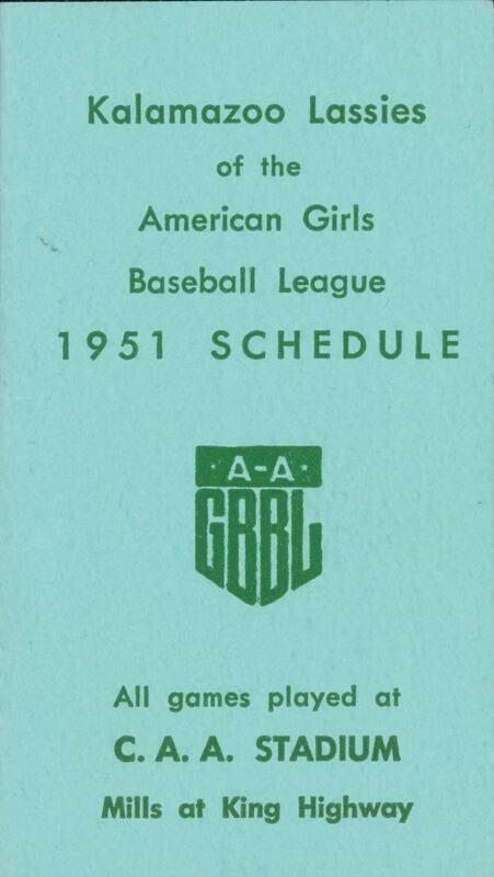 Kalamazoo Lassies schedule, 1951