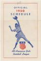 All-American Girls Professional Baseball League schedule, 1950