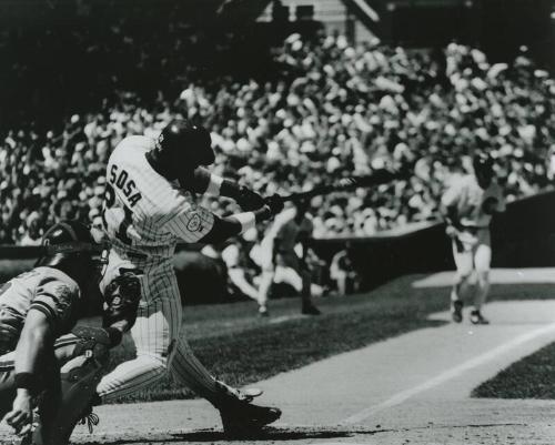 Sammy Sosa Batting photograph, 1998