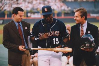 Tony Gwynn 3000th Hit Celebration photograph, after 1999 August 06