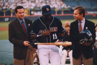 Tony Gwynn 3000th Hit Celebration photograph, after 1999 August 06