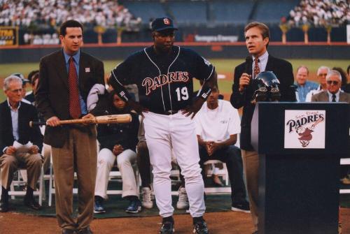 Tony Gwynn 3000th Hit Celebration photograph, after 1999 August 06