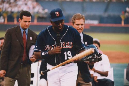 Tony Gwynn 3000th Hit Celebration photograph, after 1999 August 06