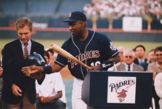 Tony Gwynn 3000th Hit Celebration photograph, after 1999 August 06