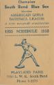 South Bend Blue Sox schedule, 1953