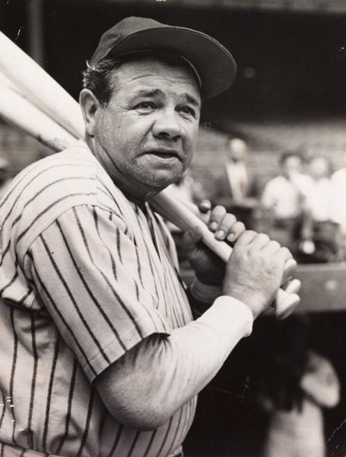 Babe Ruth photograph, 1942