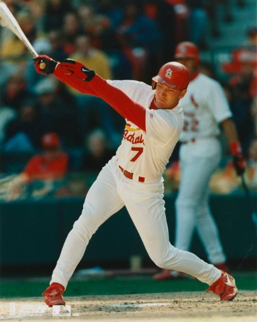 J.D. Drew Batting photograph, 2000