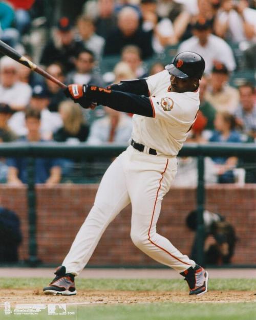 Barry Bonds Batting photograph, 2000