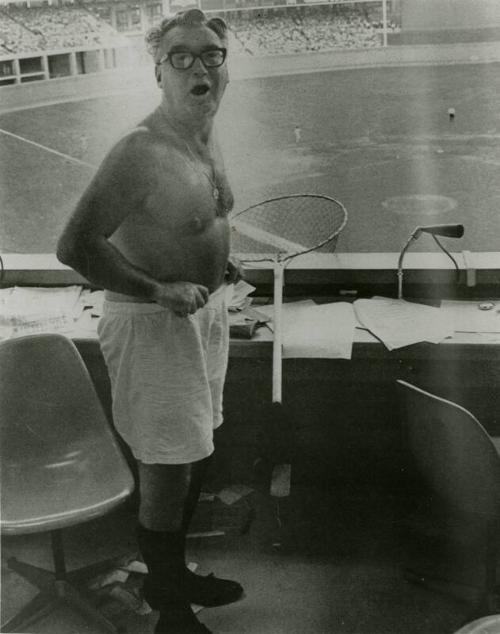 Harry Caray photograph, 1966 July 09