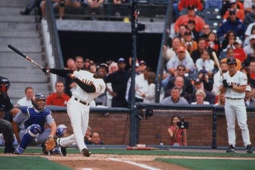 Barry Bonds Home Run transparency, 2001 October 07