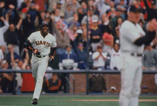 Barry Bonds Running transparency, 2001 October 07