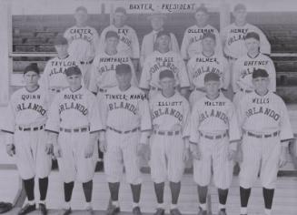 Joe Tinker with Orlando Tigers Team photograph, probably 1921