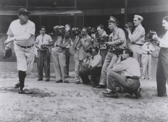 Babe Ruth Army-Navy Relief Game photograph, 1942 August 21