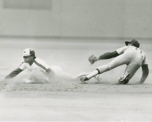 Tim Raines Sliding photograph, undated